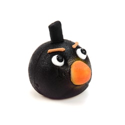 Angry Birds Čierny - marcipánová figúrka na tortu