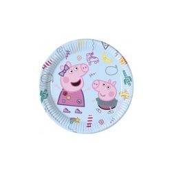 Papírové talíře prasátko Pepa - Peppa Pig - 23 cm, 8 ks