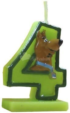 World of Confectioners - Scooby Doo birthday cake candle - number 4 - Arpex  - Cake candles digits - Cake candles, birthday candles, Decoration and  figurines for cakes, Pastry necessities