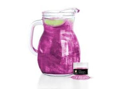 Ehető csillogás italokhoz - rózsaszín - Pink Brew Glitter® - 4 g