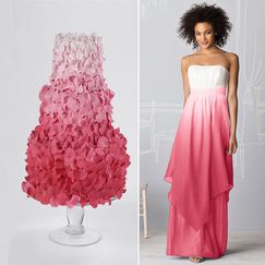 INSPIRACE: Svatební dorty podle svatebních šatů