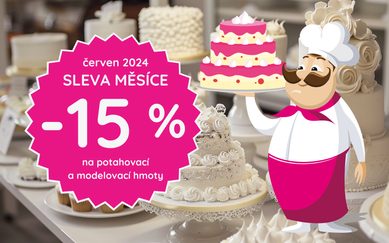 AKCE MĚSÍCE: Sladké slevy na potahovací a modelovací hmoty a levná doprava přes PPL