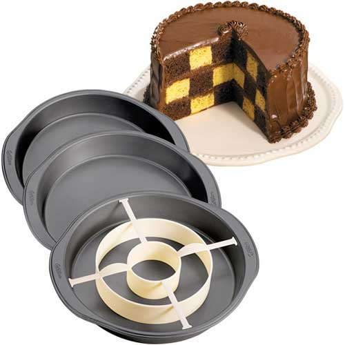 Cukrářské potřeby Malátkovi® - Forma na šachovnicový dort kruhová - 22,5 cm  - Wilton - Formy na pečení - Potřeby a pomůcky