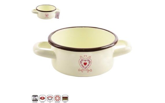 TONČA ENAMEL SAUCEPAN 0.6 L TM1