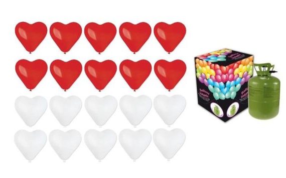 HELIUM VALENTINE PARTY SET II - 250 L