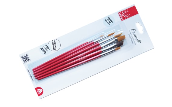 NYLON BRUSHES - SET OF 6 PC.