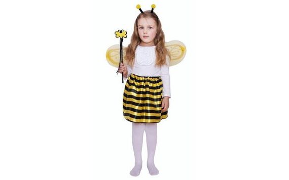 BEE COSTUME SET (SKIRT, WINGS, HEADBAND, WAND)