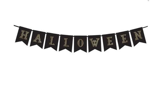 GIRLANDA HALLOWEEN ČERNÁ - 20 X 175 CM