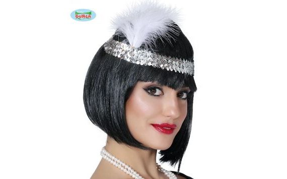 SILVER FEATHER HEADBAND