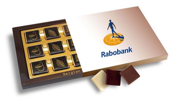 PROMOTIONAL CHOCOLATE SET 15X5G WITH SLEEVE FEATURING YOUR DESIGN/LOGO – FROM 100 PCS