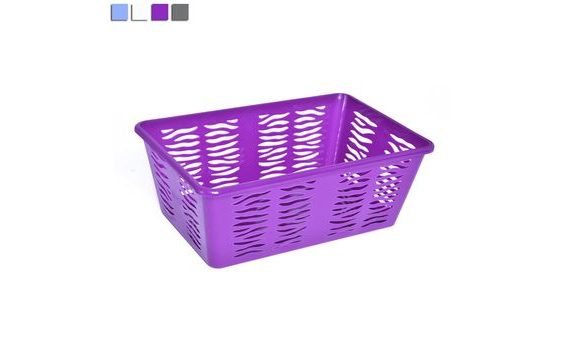 ZEBRA PLASTIC BASKET 30X20X11.1CM