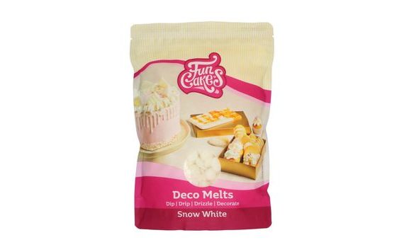 FUNCAKES DECO MELTS -NATURAL WHITE- 1KG