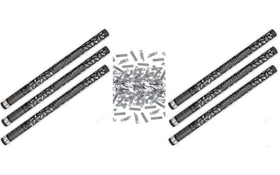 80CM SILVER METALLIC CONFETTI 6 PCS