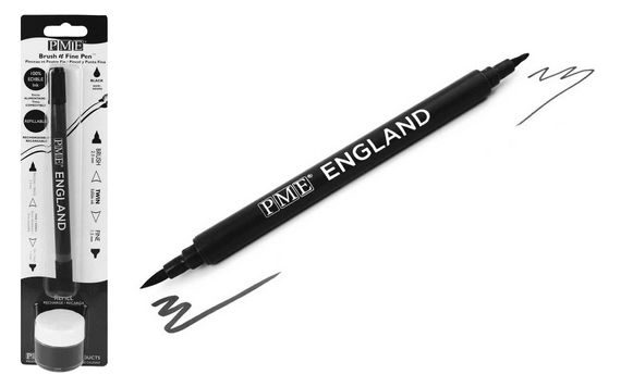 PME BRUSH & FINE PEN BLACK + REFILL