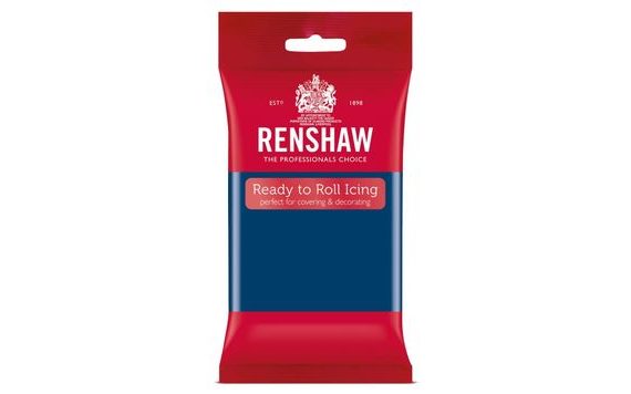 SÖTÉTKÉK FONDANT - GÖNGYÖLT ZAFÍRKÉK FONDANT - SAPPHIRE BLUE - 250 G