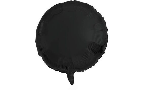MATTE BLACK FOIL BALLOON - 45 CM