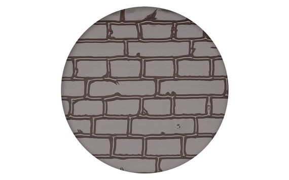 IMPRESSION AND EMBOSSING MAT BRICK WALL DESIGN