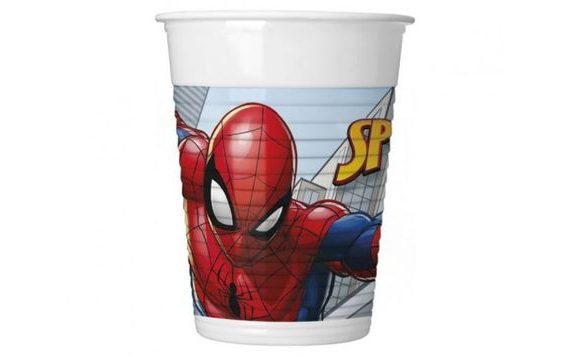 PLASTOVÝ KELÍMEK - SPIDERMAN - 200 ML - 8 KS