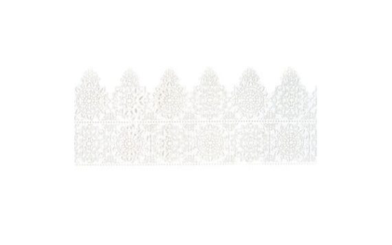 EDIBLE SUGAR LACE FOR CAKES – WHITE - WIDTH 6 CM