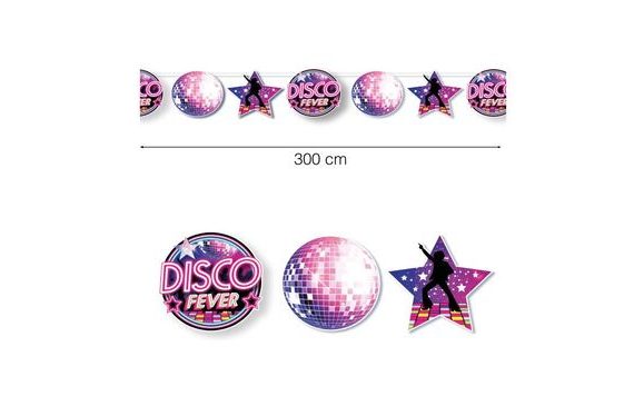 GIRLANDA DISCO FEVER - 80. LÉTA - 300 CM