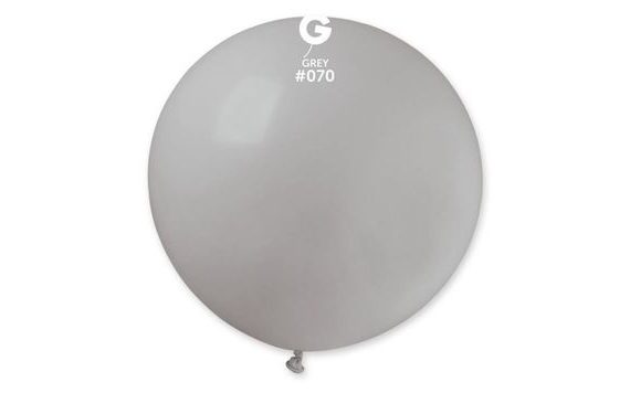 BALÓN LATEX 80 CM - PASTELOVÝ ŠEDÝ 1 KS
