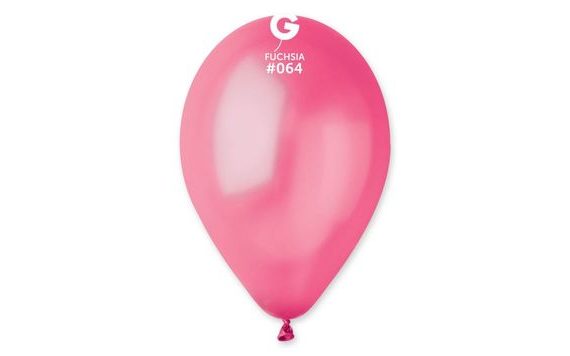 METALICKÉ BALÓNKY 100 KS FUCHSIOVÉ - PRIEMER 26 CM