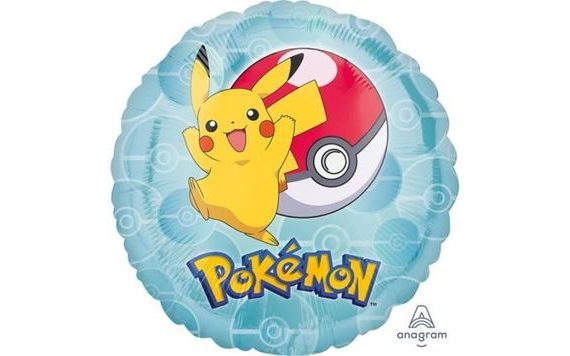 FOIL BALLOON ROUND POKEMON 43CM