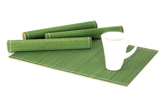 BAMBOO PLACEMAT - GREEN, 4PIECE SET