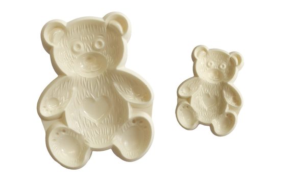 TWO BEARS - MARZIPAN MOULD AND MODELLING MATERIALS