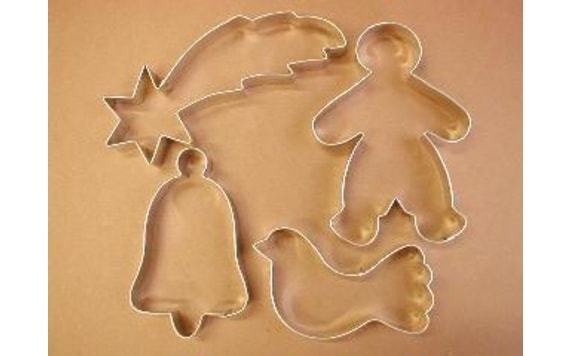 SET OF DOUGH CUTTERS - CHRISTMAS MOTIFS WITH A BELL