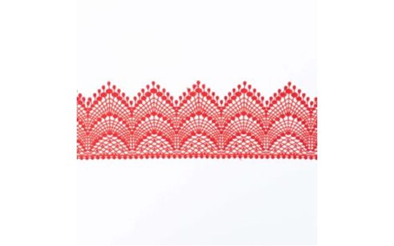 SUGAR LACE FOR CAKES – RED – WIDTH 6 CM