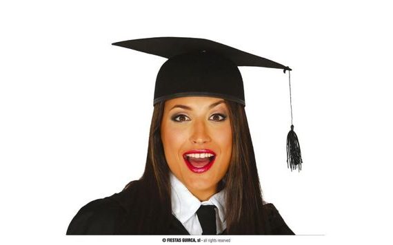 BLACK GRADUATION CAP - UNISEX