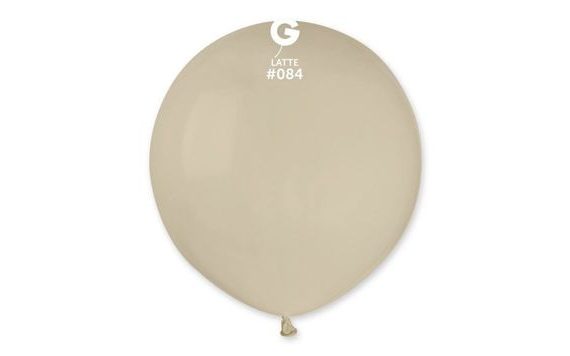 PASTELOVÝ LATEXOVÝ BALÓNEK 48 CM – LATTE - 1 KS