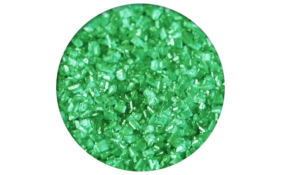 DEKORATÍV ZÖLD CUKOR - PEARLESCENT GREEN KRISTÁLY 50 G