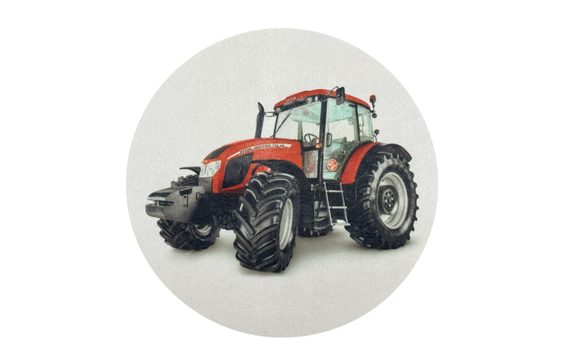 JEDLÝ PAPÍR TRAKTOR ČERVENÝ