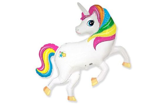 FÓLIOVÝ BALÓN JEDNOROŽEC - UNICORN 90 CM