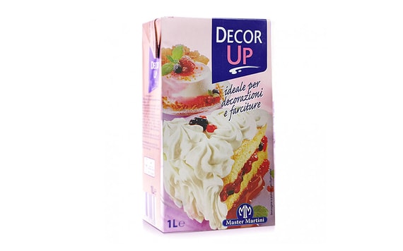 DECOR UP - SWEETENED VEGETABLE WHIPPED CREAM 1 L MASTER MARTINI