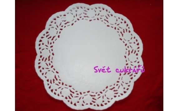 PAPER LACE DOILIES FOR DISPLAYING CAKES 28 CM/100 PC IN A PACK