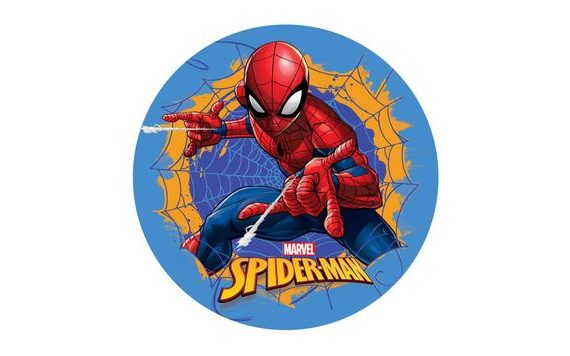 JEDLÝ PAPÍR SPIDERMAN V PAVUČINĚ 20 CM