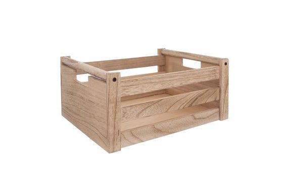 NATURAL WOOD DECORATIVE BOX A 36X26X16 CM