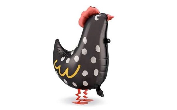WALKING FOIL BALLOON ROOSTER - EASTER - 60 CM