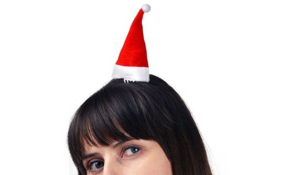 MINI HAT HAIR CLIPS - CHRISTMAS, 2 PCS