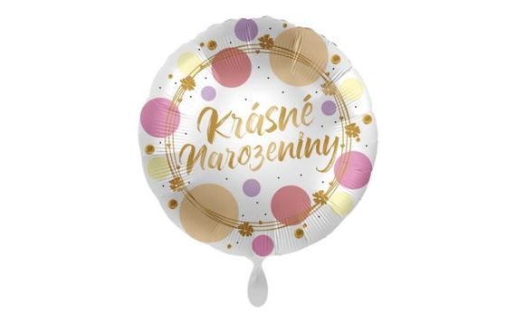 FÓLIOVÝ BALÓN - KRÁSNE NARODENINY - KULATÝ - 43CM