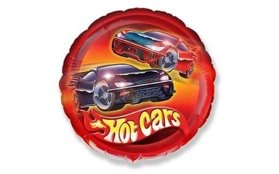 BALLOON FOIL 45 CM CARS- HOT CARS