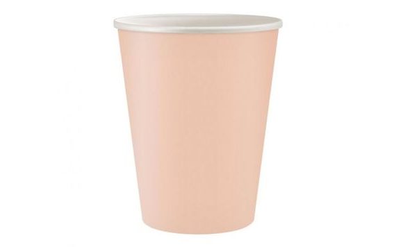 SVETLO RUŽOVÉ KELÍMKY - OZNÁMENIE POHLAVIA - NARODENIE DIEVČATKA - 250 ML - 6 KS