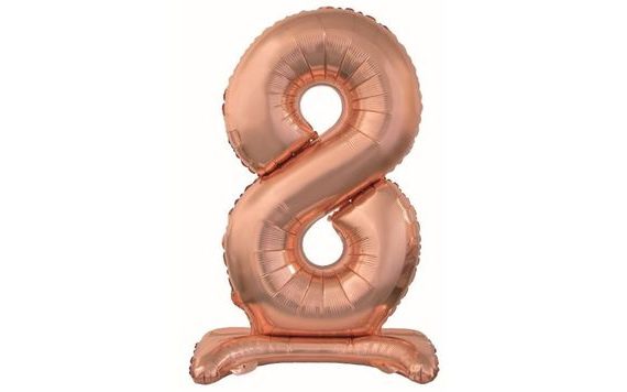 FÓLIA SZÁMÚ LUFI RÓZSA ARANY / ROSE GOLD ÁLLVÁNYON, 74 CM - 8