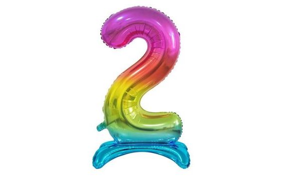 LÉGGÖMB FÓLIA SZÁMOK DUH ALAPON, 74 CM - 2