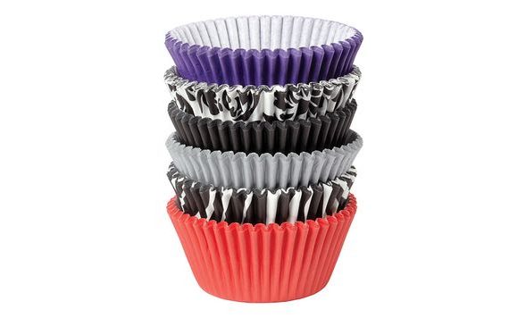 PAPÍR KOSARAK MUFFINOKRA/CUPCAKE ZEBRA & DAMASK 150 KS (3X7 CM)