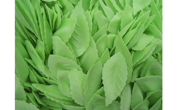 GREEN LEAVES FROM EDIBLE PAPER - 10 PC. SET