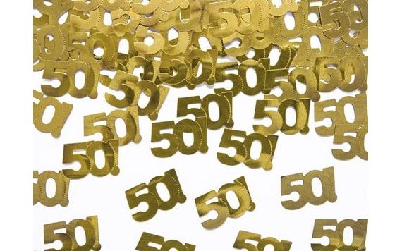 BIRTHDAY CONFETTI 50 YEARS - 15 G GOLD